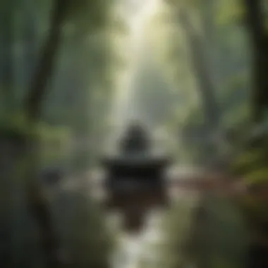 Nature's Tranquility Serene nature landscape for meditation inspiration