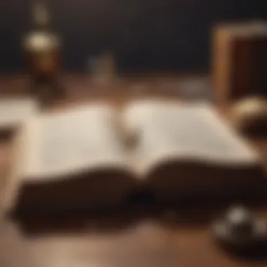 The Journey of Knowledge An open book with notes, symbolizing learning and growth
