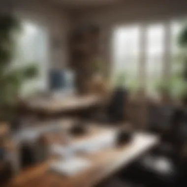 Clutter-Free Workspace A well-organized workspace that enhances productivity and mental clarity