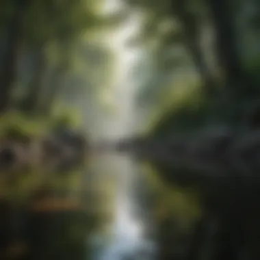Tranquility in Nature A serene landscape symbolizing tranquility and peace of mind
