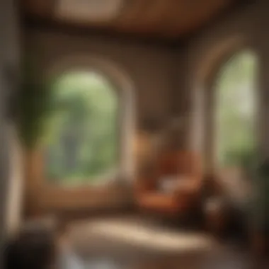 Reading Nook for Mental Escape A cozy reading nook with nature views