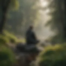 A serene landscape depicting solitude