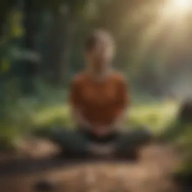 Mindfulness Practices for Anxiety Reduction Concept of mindfulness practices for anxiety reduction