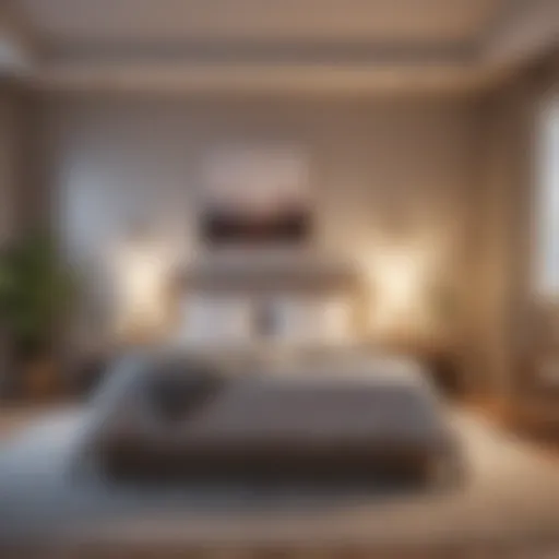 Illustration of a serene bedroom environment promoting restful sleep
