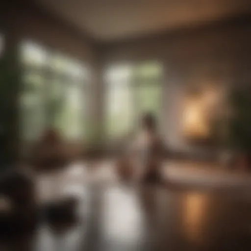 A serene environment promoting relaxation and calmness