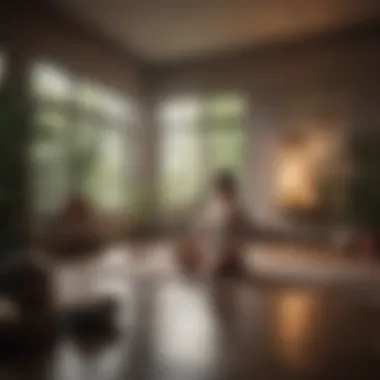 Creating a Calm Space A serene environment promoting relaxation and calmness