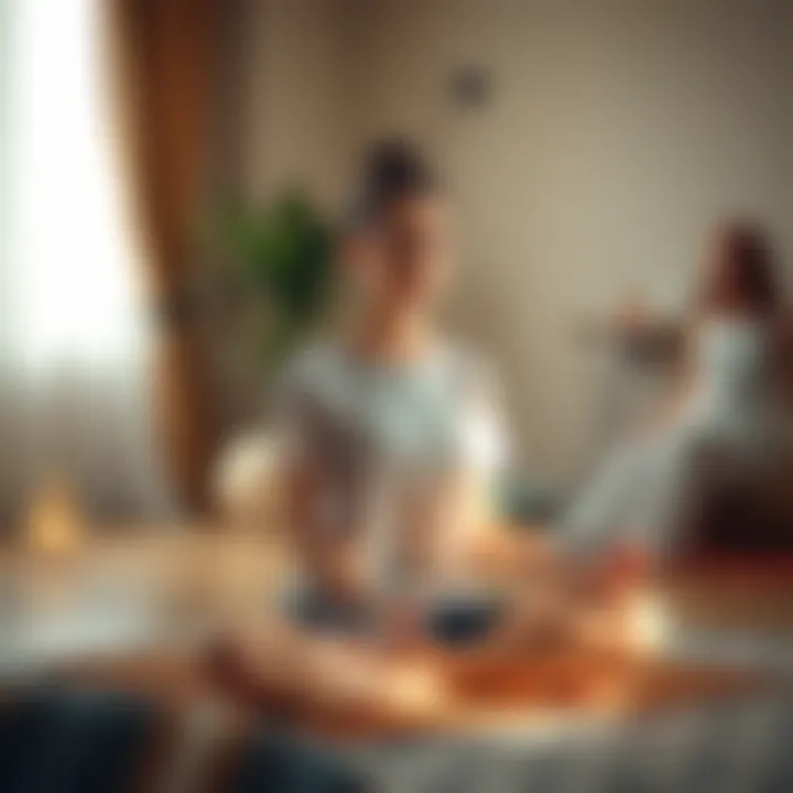 Meditative posture for anxiety relief