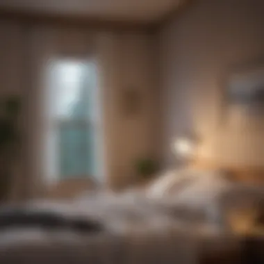 Creating a Calm Sleep Environment A serene bedroom setting with soft lighting