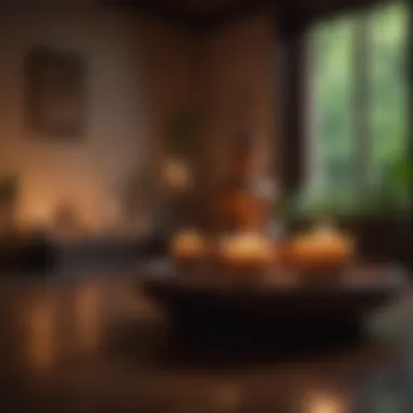 Sanctuary of Stillness A peaceful meditation space adorned with candles and soothing elements.