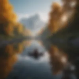 A serene landscape symbolizing inner peace and self-reflection