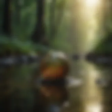 Visual tranquility enhancing meditation Soothing visuals of nature reflecting tranquility
