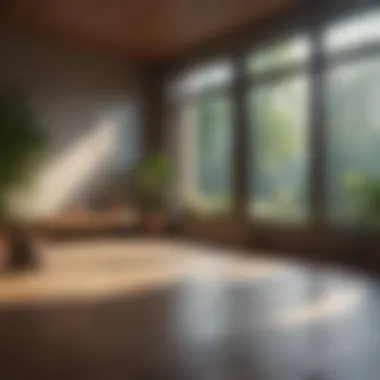 Serene Meditative Space Meditative space filled with natural light