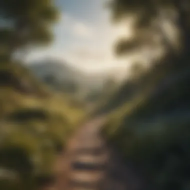 Tranquil Landscape for Mental Clarity A tranquil landscape representing mental clarity