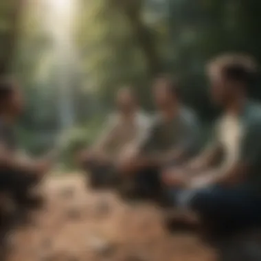 A group of friends enjoying a healthy outdoor activity together