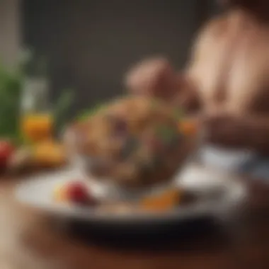Nourishing Physical Health A balanced plate of nutritious food representing physical health