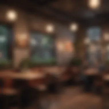 A cozy café setting where friends are meeting for the first time