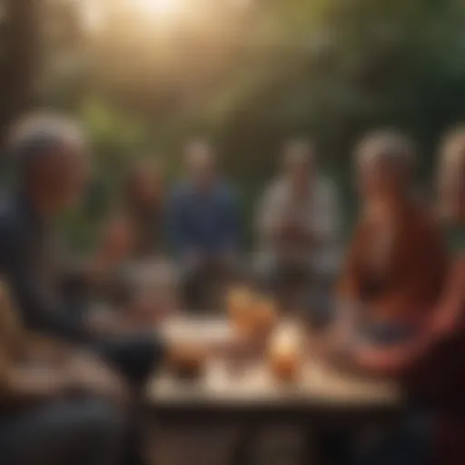 A vibrant group discussion at a local community gathering