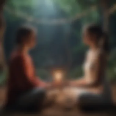 Creating Meaningful Connections A serene environment highlighting meaningful exchanges