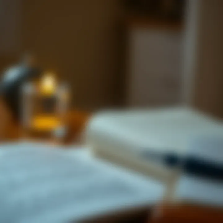 A journal with reflective thoughts on emotional experiences