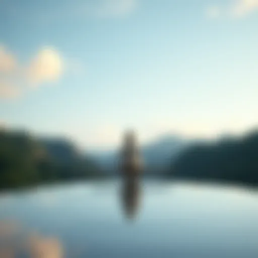 A serene landscape symbolizing emotional balance