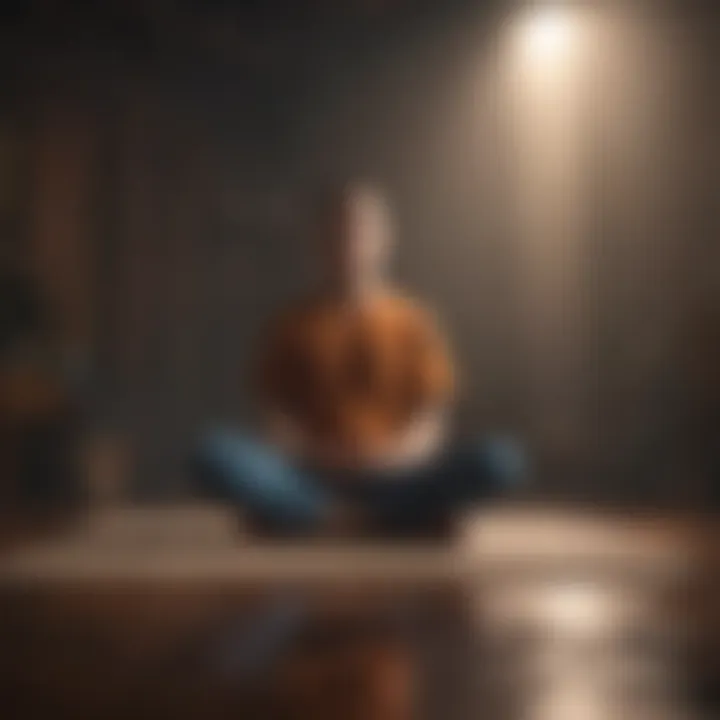 A person practicing meditation for mental clarity