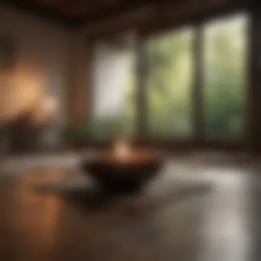Mindful Beginnings A tranquil meditation space with soft lighting