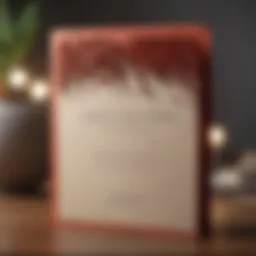 Elegant employee anniversary card with heartfelt message