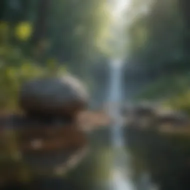 Nature as a Catalyst for Self-Reflection A serene landscape symbolizing personal growth