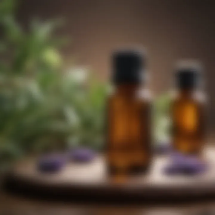 A collection of essential oils with calming scents