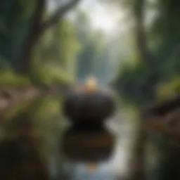 Serene landscape for meditation