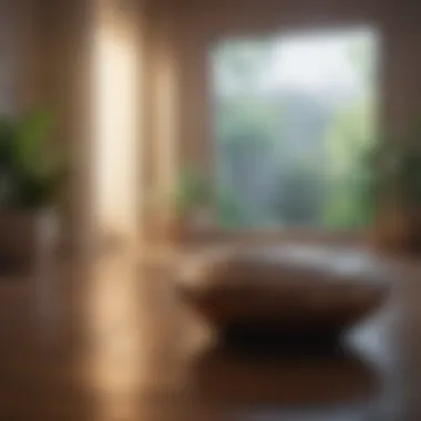 Meditative Space Close-up of a meditative space with calming elements