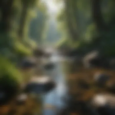 Nature Scene A serene nature scene inviting mindfulness practice