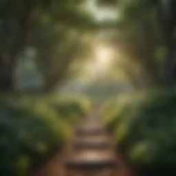 A tranquil scene of nature symbolizing mindfulness and peace