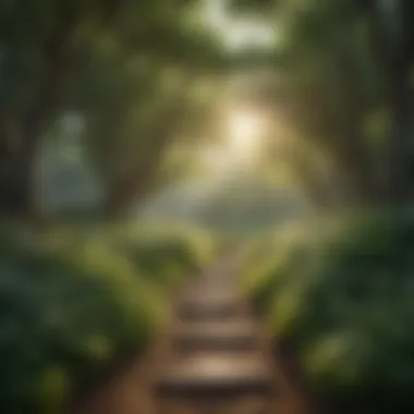 Nature's Embrace: A Canvas of Serenity A tranquil scene of nature symbolizing mindfulness and peace