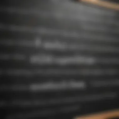 An inspiring quote written on a chalkboard encouraging self-compassion