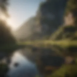 A serene landscape representing inner peace and self-discovery