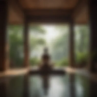 Creating a Calming Meditative Environment A meditative space with calming elements