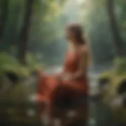 A serene nature scene representing inner peace.