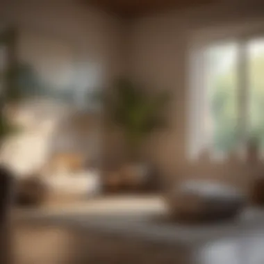 Finding Peace Within A tranquil meditation space featuring soft lighting, cushions, and calming decor