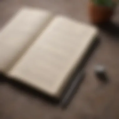 The Power of Structure A neatly organized journal with a checklist and a pen, symbolizing mindfulness and structure