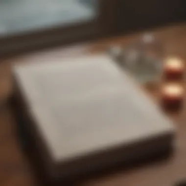 Thoughts Unveiled A close-up of a journal with poignant thoughts written in it