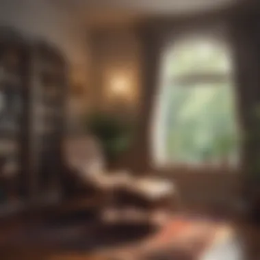 The Comfort of Literature for Mental Clarity A calm and cozy reading nook for stress relief.