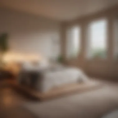 Creating a Sleep-Inducing Environment A tranquil bedroom setting designed for optimal sleep quality
