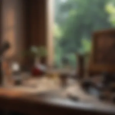 Creativity as a Distraction An artistic workspace with creative tools