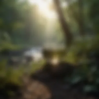 Nature's Calming Influence on Sleep Quality A tranquil scene of nature, promoting relaxation