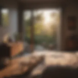 Sunrise illuminating a peaceful bedroom