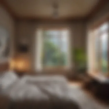 Calm Sanctuary for Rest Peaceful bedroom setup promoting relaxation
