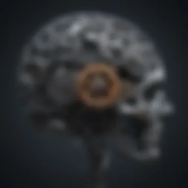 A brain with gears illustrating cognitive patterns