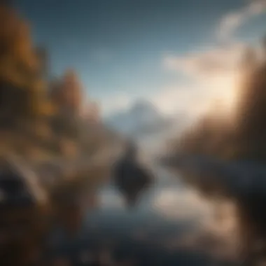Inner Peace and Self-Discovery A serene landscape symbolizing inner peace and self-discovery.