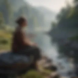 A serene landscape representing solitude